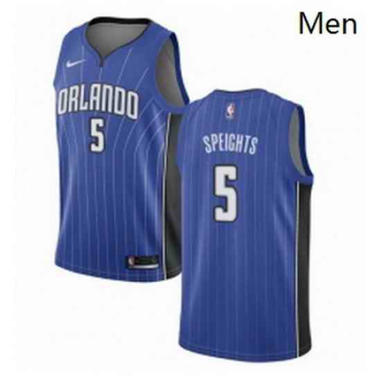 Mens Nike Orlando Magic 5 Marreese Speights Swingman Royal Blue Road NBA Jersey Icon Edition